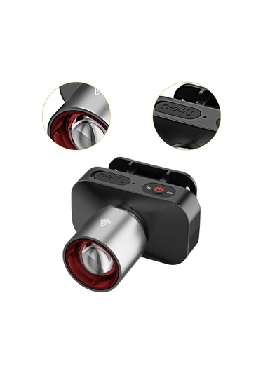 Dolıty Taşınabilir Kafa Lambası Bisiklet Gece Balıkçılık Siyah