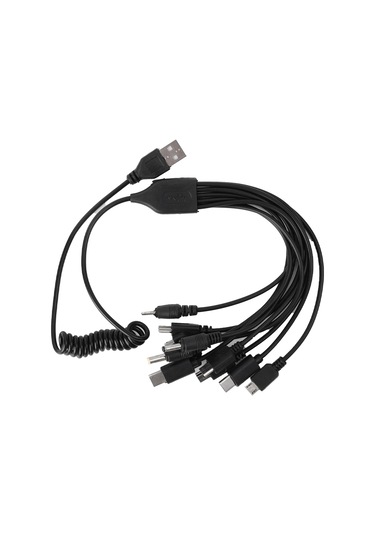 Anatoliadelight 10 İn 1 Mikro Usb Evrensel Şarj Adaptörü Ve Veri Kablosumavi90 Cm