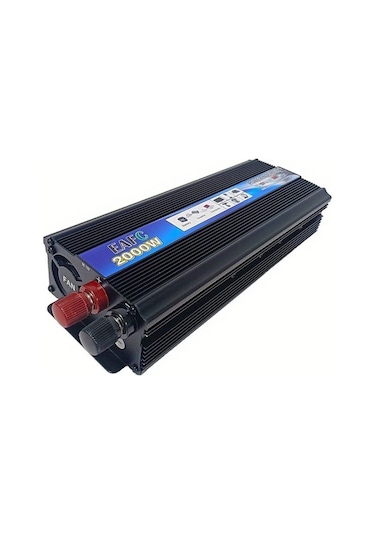 Xuweiwei 12v 500w 1000w 2000w Tepe Güç İnvertörü Dc 12v Ac 220v Taşınabilir Araç Şarj Cihazı Voltaj Dönüştürücü Kamp Seyahat Karavan İnvertörü Eu Fişli