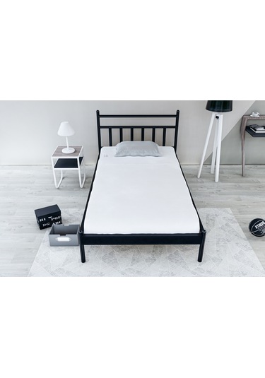 Metalia Gm 230 Lima Siyah Tek Kişilik Karyola 90X190