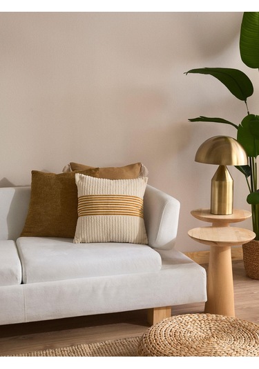 Amber Reflection 3'lü Kırlent Kılıfı Seti Bej