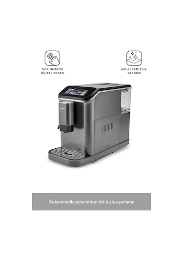 Homend Coffeebreak 5008H Kahve Öğütücülü Dokunmatik Ekranlı Full Otomatik Espresso Makinesi