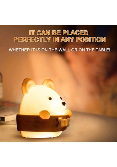 Led'li Gece Lambası, Gece Lambası, Gece Lambası, Taşınabilir Usb Şarj Edilebilir Gece Lambası