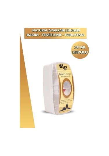 Bağcık + Nuri Leflef Ayakkabı Bakım Temizleme Ve Parlatma Süngeri Depolu 10 Ml Set 001