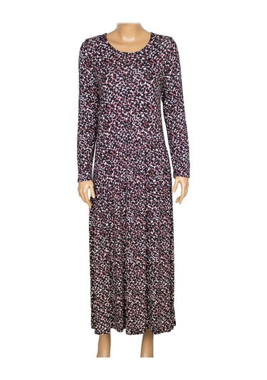 Barem Kadın Funda Belden Basene Büzgülü Penye Siyah Elbise D59 Siyah