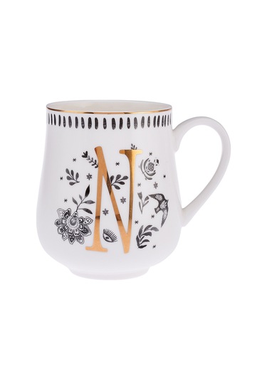 Emsan Artisan N Letter New Bone Kupa 220 Ml