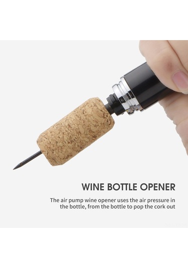 Jokmae Yeşil 2'si 1 Arada Hava Basınçlı Şarap Açacağı - Folyo Kesicili Diğer