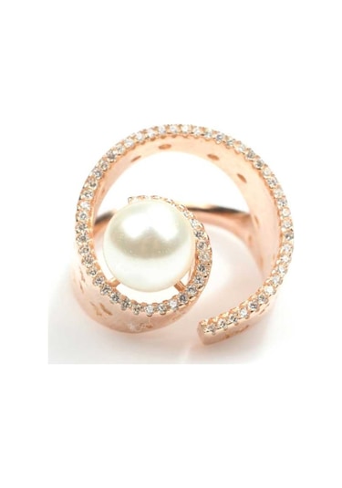 925 Ayar Gümüş 9 Tasarım Incili Yüzük (552867457)