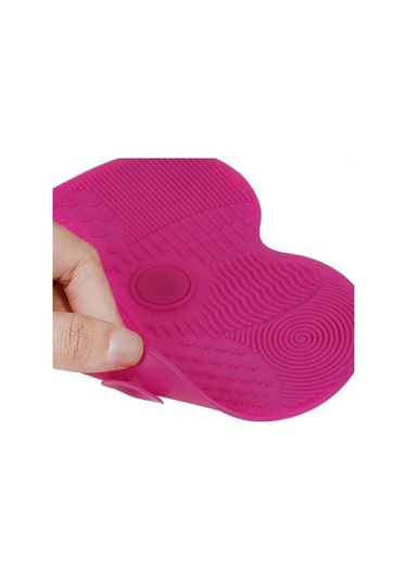 Zmc Bilişim Pratik Kolay Makyaj Fırçası Temizleme Matı Aparatı Aleti