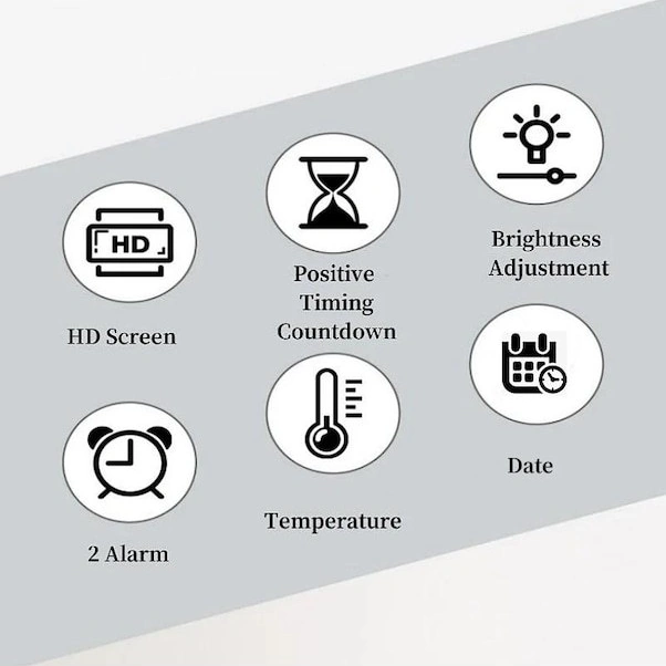Yaleker Yeşil Led Dijital Alarm Saat - 9 İnç, Sıcaklık/tarih/hafta Günü Gösterimi, Işık Hassasiyeti, 12/24 Saat Formatı, Ev/ofis Kullanıma Uygun Yeşil