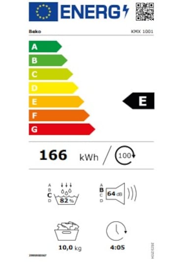 Beko KMX 1001 10 KG Isı Pompalı Çamaşır Kurutma Makinesi