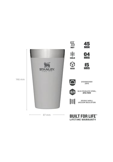 Stanley Adventure Vakumlu Soğuk İçecek Bardağı 0.47 Lt Koyu Beyaz