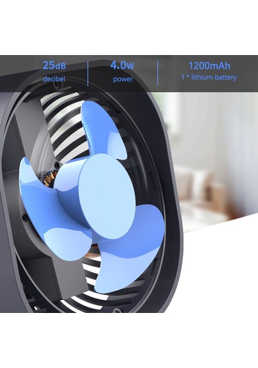 Springsun Taşınabilir Mini Masaüstü Fanı: Usb Şarjlı, 3 Hız Ayarlı - Yaz İçin Ofis Ve Ev Kullanımına Uygun Küçük