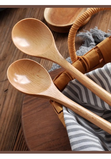 Niandahoome Uzun Saplı Ahşap Aşçı Kaşığı Seti 331065403