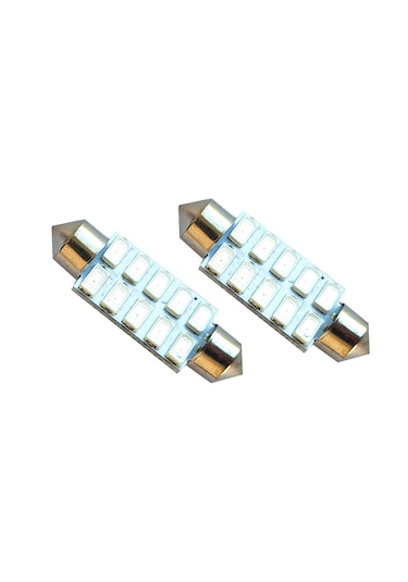 Sofit Led Oto Tavan Ampul C10w 39 Mm 12v Kırmızı Işık 2 Adet