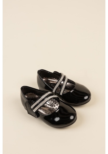 Gimer - Çatal Baretli Siyah Kız Çocuk Ayakkabı - Eyl1401G Siyah