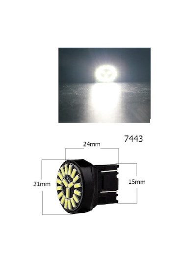 T20 Led 7443 Soket 19 Smd Led Beyaz