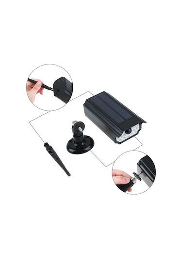 Sge Güneş Enerjili Hareket Sensörlü Kamera Görünümlü Led Lamba Sa Diğer