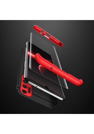 Xiaomi Mi Note 10 Lite Kılıf Zore Ays Kapak Kırmızı