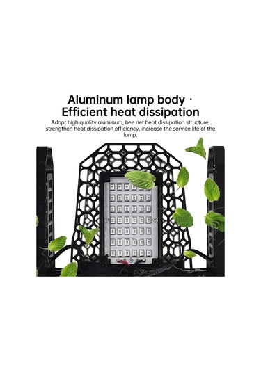 Teltree 240 Led Tam Spektrumlu Bitki Büyüme Lambası, 360 Kapsama, 90 Katlanabilir, Su Geçirmez, E27 Bağlantılı Diğer