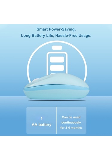 Dancemonkey Şık & Kaliteli Kablosuz Fare: Sessiz Tıklama, Pürüzsüz Kullanım, Renkli Seçenekler Optik Optik