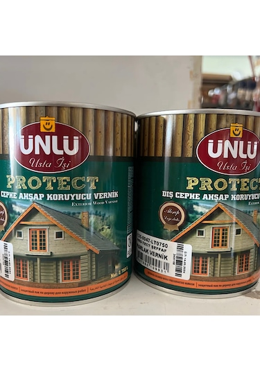 Ünlü Protect Dış Cephe Ahşap Koruyucu Vernik 0.75 Lt