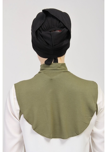 Düz Balıkçı Yakalı Kurtarıcı Boyunluk Haki