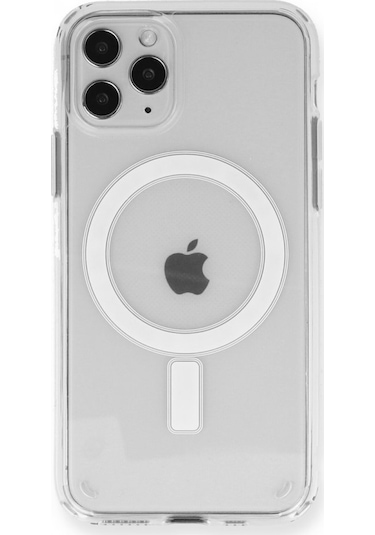 Apple Uyumlu iPhone 12 Pro Max Magsafe Kablosuz Sarj Seffaf Kilif