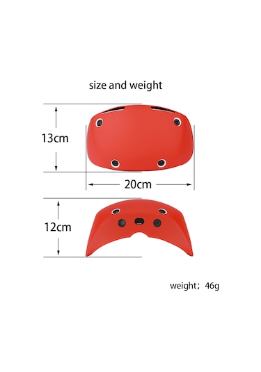 Sony Playstation Vr2 Kulaklık Koruyucu Kapak Esnek Silikon Kılıf - Kırmızı