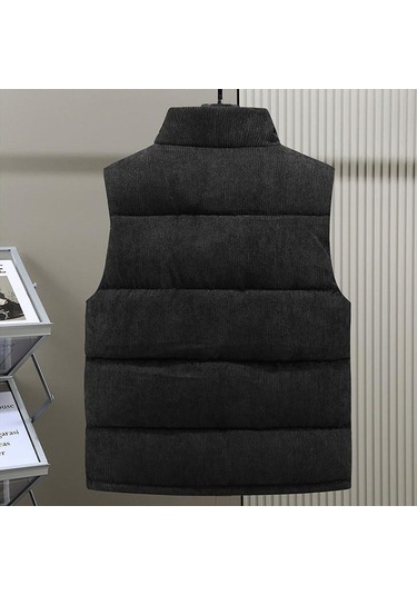 Erkek Ceket Sonbahar Sıcak Pamuk Kalın Ceket Erkek Kış Artı Boyutu Giyim Erkek Yelek Sarı