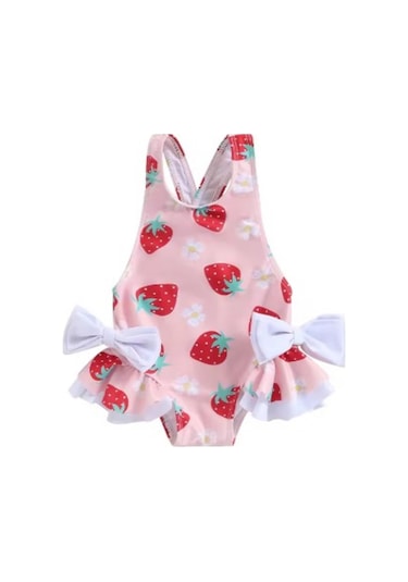 Petityu Sırtı Çapraz Şirin Çilekli Mayo