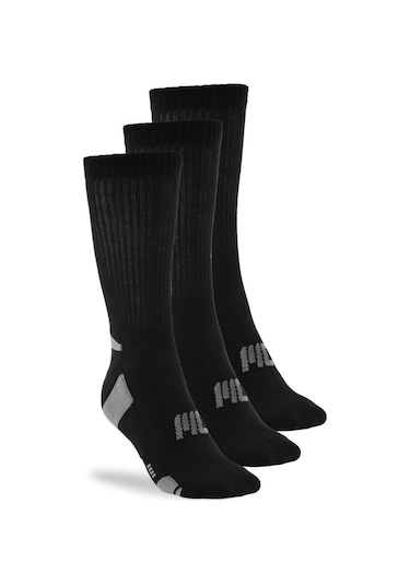 MuscleCloth Stay Fresh Uzun Çorap 3'Lü Paket Siyah Çok Renkli