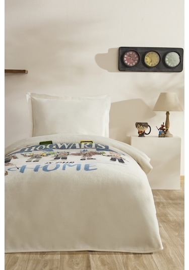 Karaca Home Harry Potter Wizardry Tek Kişilik Battaniye Gri