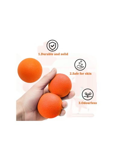 Set Masaj Topu Seti, Tetik Nokta Masaj Topu, Fıstık Çok Renkli