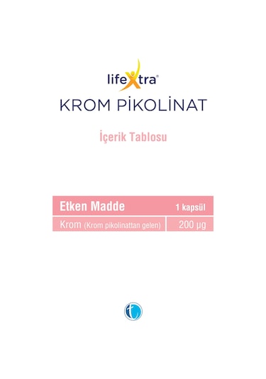 Lifextra Krom Pikolinat 90 Kapsül