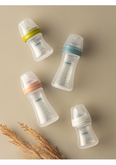 Mooma Biberon 250 Ml 6-18 Ay Orta Akış - Mavi