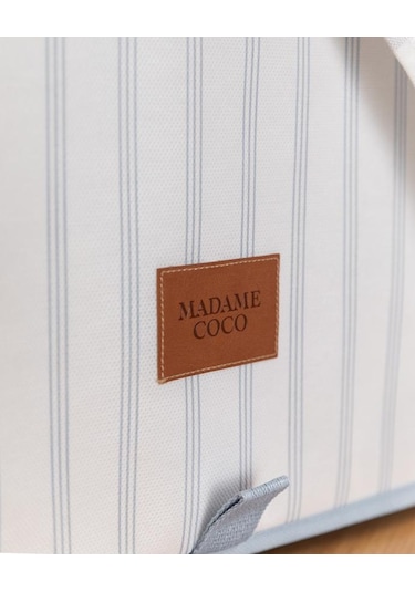 Madame Coco Nuage Kapaklı Düzenleyici Kutu Beyaz - Açık Mavi