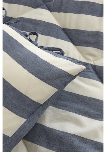 Karacahome Sarah Anderson Barlet Çift Kişilik Comfort Uyku Seti Çizgili Mavi