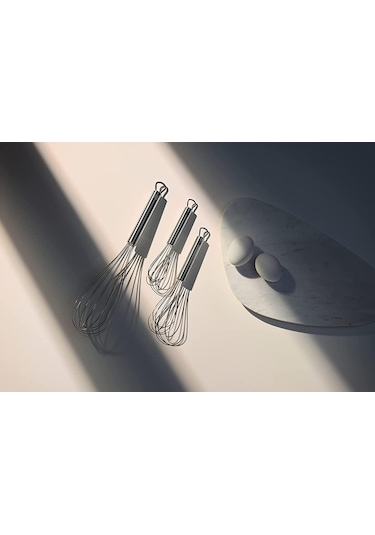 WMF Profi Plus Çelik Çırpıcı Seti 3 Parça 15+20+30 Cm Gümüş