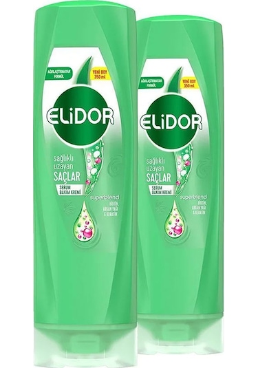 Elidor Serum Saç Bakım Kremi Sağlıklı Uzayan Saçlar 350 Ml X2