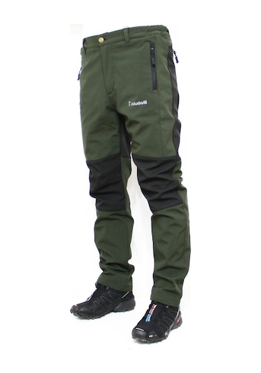 Mudwill Kışlık Polarlı Softshell Erkek Pantolon Haki