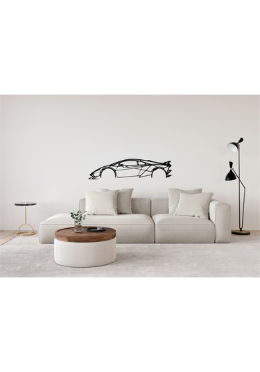 Lamborghını Sesto Elemento Duvar Süsü Tablo Dekorasyonu 2d 45-50cm