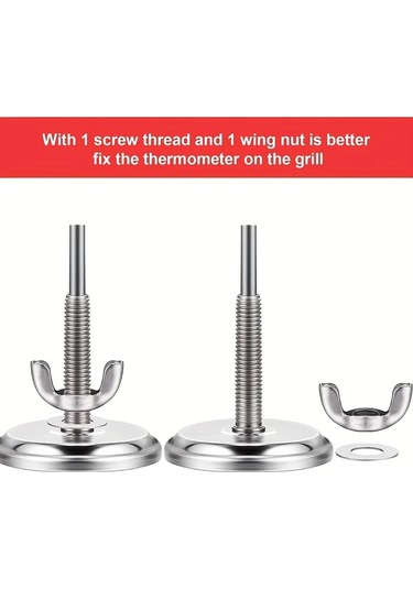 Fochsia Paslanmaz Çelik Anında Okuma Termometre 50-800f 10-400c 1 Adet