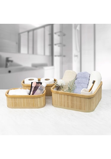 Decolove Bambu Çok Amaçlı Üçlü Organizer
