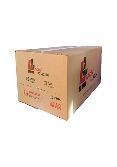 Laçin Klasör Sarı Geniş 24 Adet 1 Koli