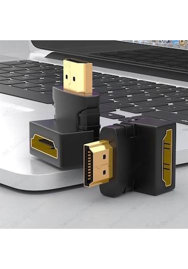 90 Derece Hdmı Dirsek Adaptör Hdmı Erkek/Dişi L Çevirici