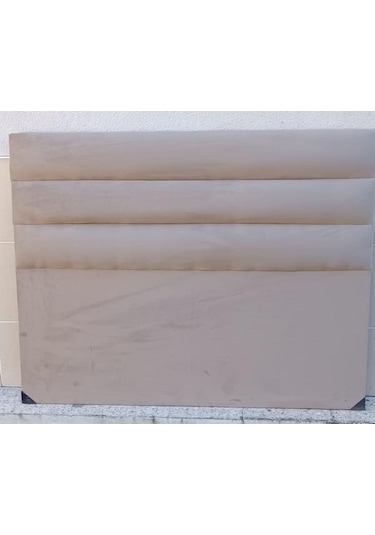 Başlık 90344 Dk Çift Kişilik 120'lık Yatay Dilimli Tay Tüyü Krem Kumaş El Yapım