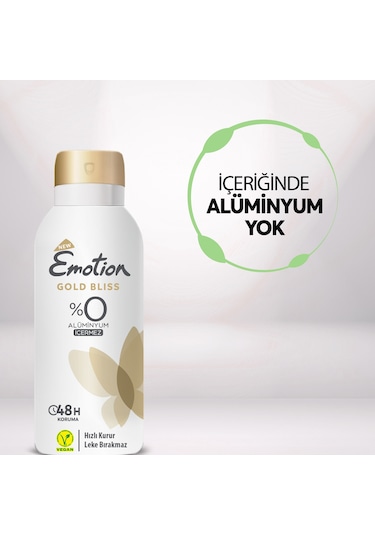 Emotion Gold Bliss Kadın Deodorant 4x90 Ml Seyahat Boy