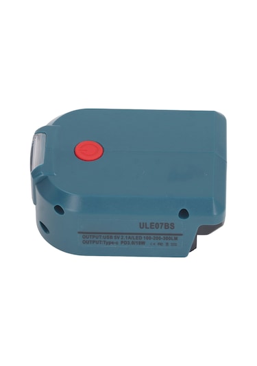Gajeena Bosch 14.4-18v Batarya Adaptörü: 18w Pd3.0 Type C + 5v 2.1a Usb Çıkışları İle 3 Seviye Led Işık Fonksiyonu