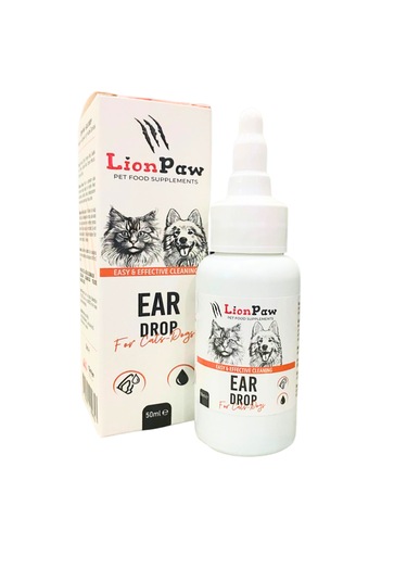 Lion Paw Kedi Köpek Kulak Temizleme Solüsyonu Kir Enfeksiyon Kaşıntı 50 ML